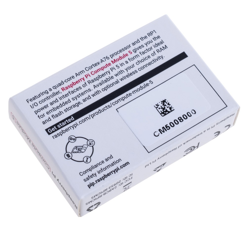 Raspberry Pi Compute Module 5 "CM5", 8GB RAM/Lite, ohne Wi-Fi CM5008000