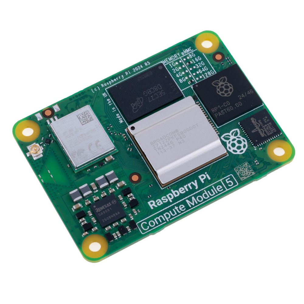 Raspberry Pi Compute Module 5 "CM5", 16GB RAM/16GB eMMC, Wi-Fi, CM5116016