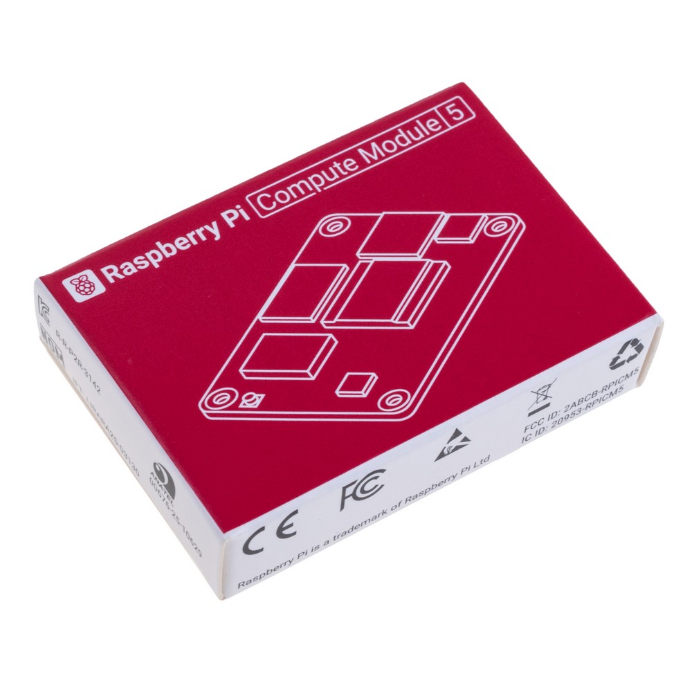 Raspberry Pi Compute Module 5 "CM5", 16GB RAM/16GB eMMC, Wi-Fi, CM5116016