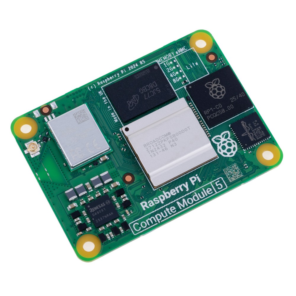 Raspberry Pi Compute Module 5 "CM5", 16GB RAM/Lite, Wi-Fi CM5116000