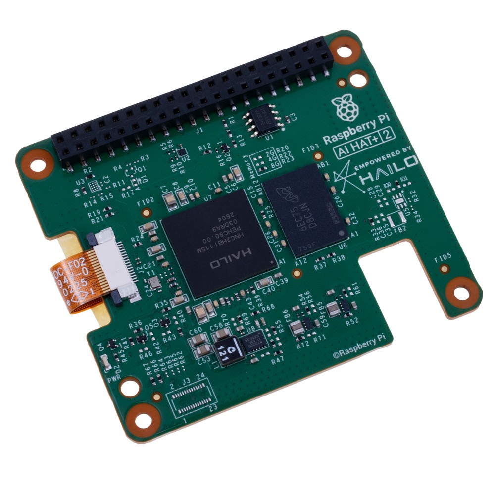 Плата розширення Raspberry Pi AI HAT+ 2, 40 TOPS, Hailo 10H Accelerator Плата розширення Raspberry Pi AI HAT+ 2, 40 TOPS, Hailo 10H Accelerator