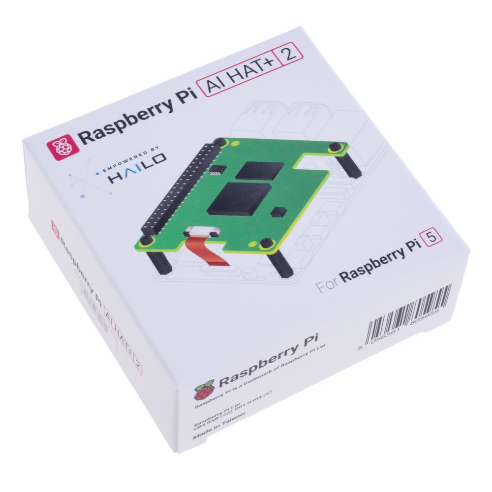 Плата розширення Raspberry Pi AI HAT+ 2, 40 TOPS, Hailo 10H Accelerator Плата розширення Raspberry Pi AI HAT+ 2, 40 TOPS, Hailo 10H Accelerator