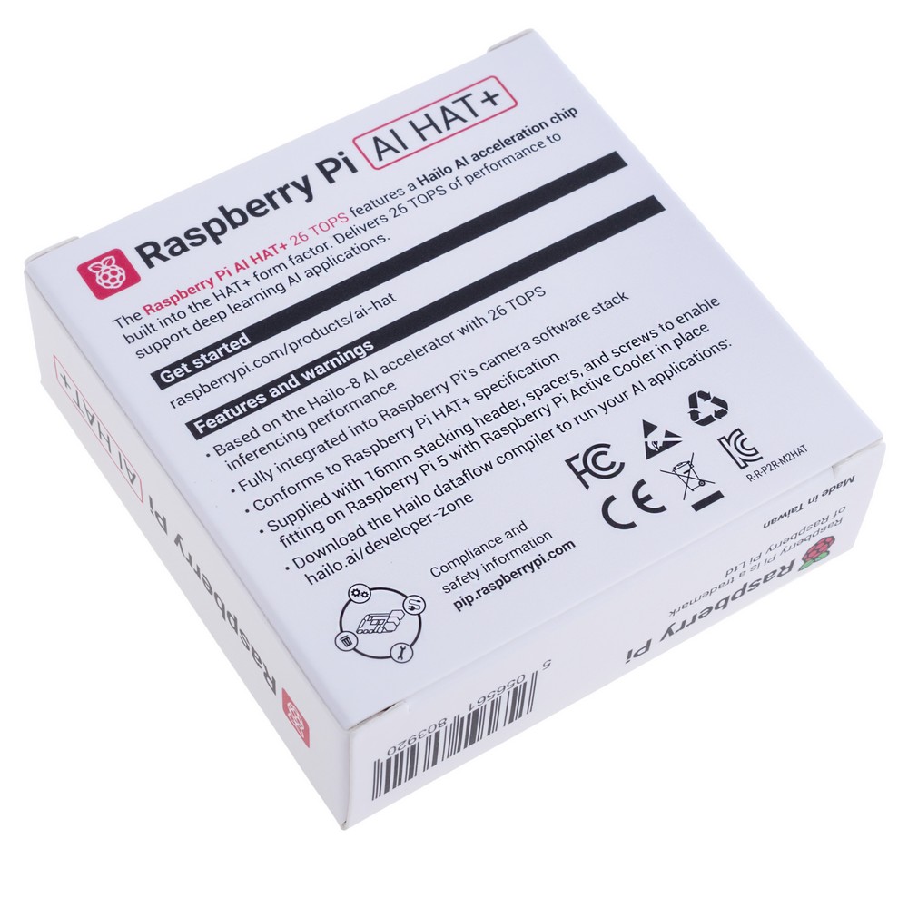 Raspberry Pi AI HAT+ 26 TOPS