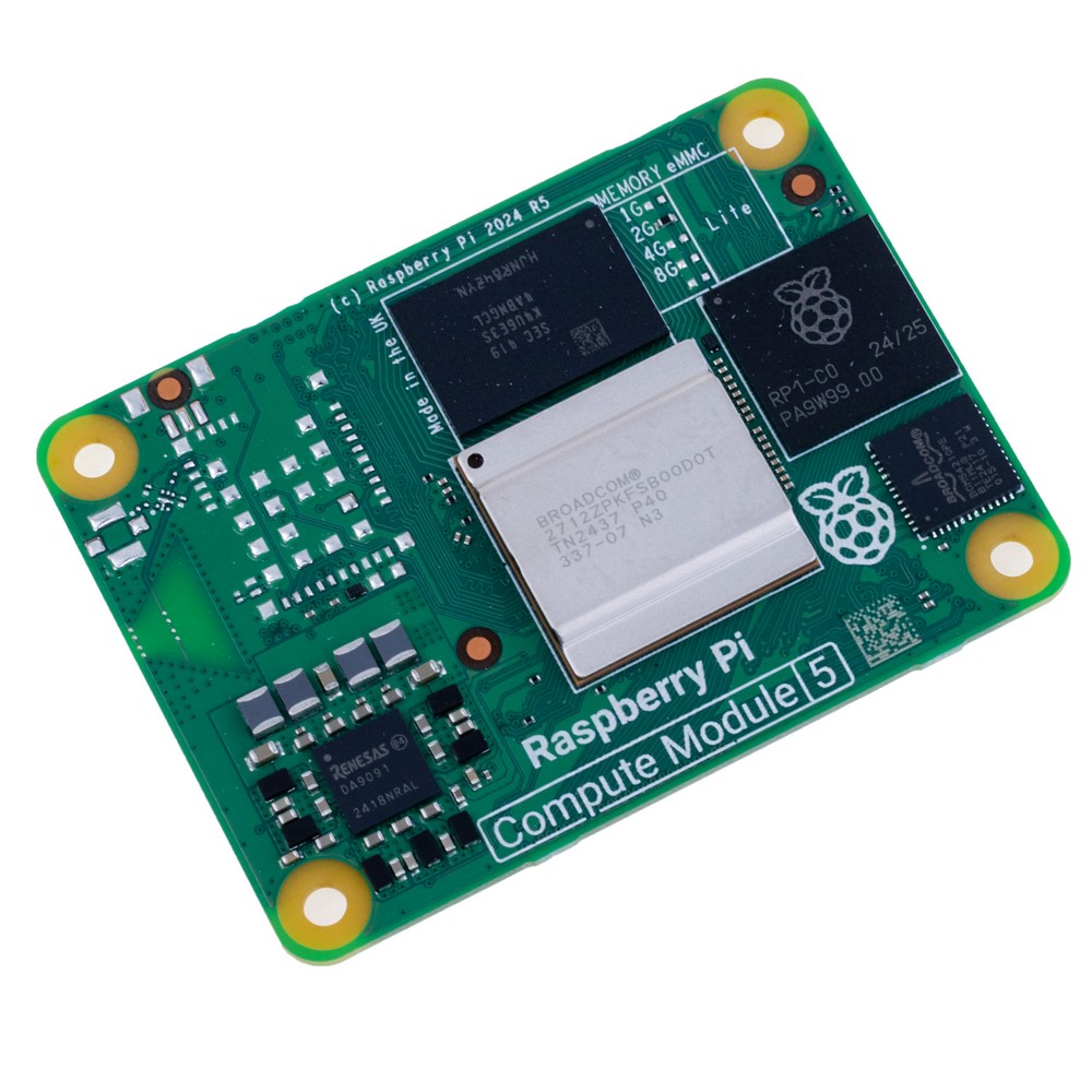 Raspberry Pi Compute Module 5 "CM5" 2GB RAM/LITE, без Wi-Fi, CM5002000 Raspberry Pi Compute Module 5 "CM5" 2GB RAM/LITE, без Wi-Fi, CM5002000