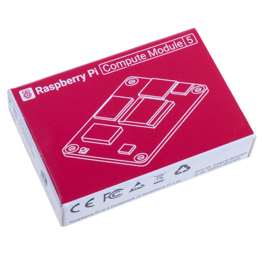 Raspberry Pi Compute Module 5 "CM5" 4GB RAM/64GB eMMC, Wi-Fi, CM5104064 Raspberry Pi Compute Module 5 "CM5" 4GB RAM/64GB eMMC, Wi-Fi, CM5104064