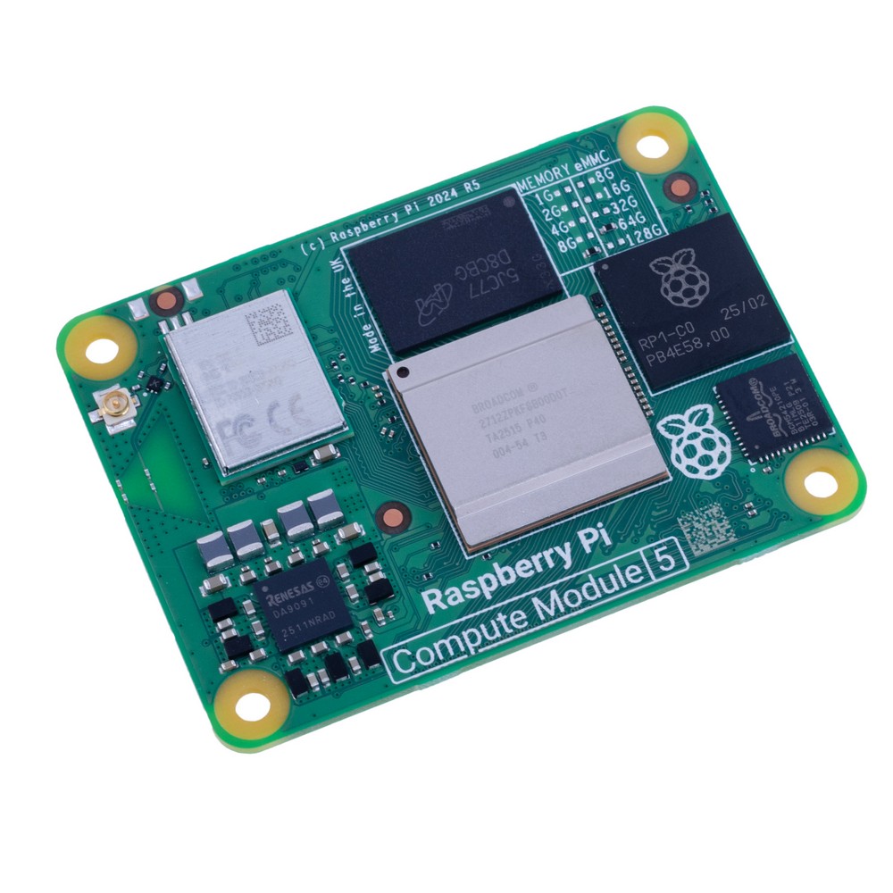 Raspberry Pi Compute Module 5 "CM5", 16GB RAM/64GB eMMC, Wi-Fi Raspberry Pi Compute Module 5 "CM5", 16GB RAM/64GB eMMC, Wi-Fi
