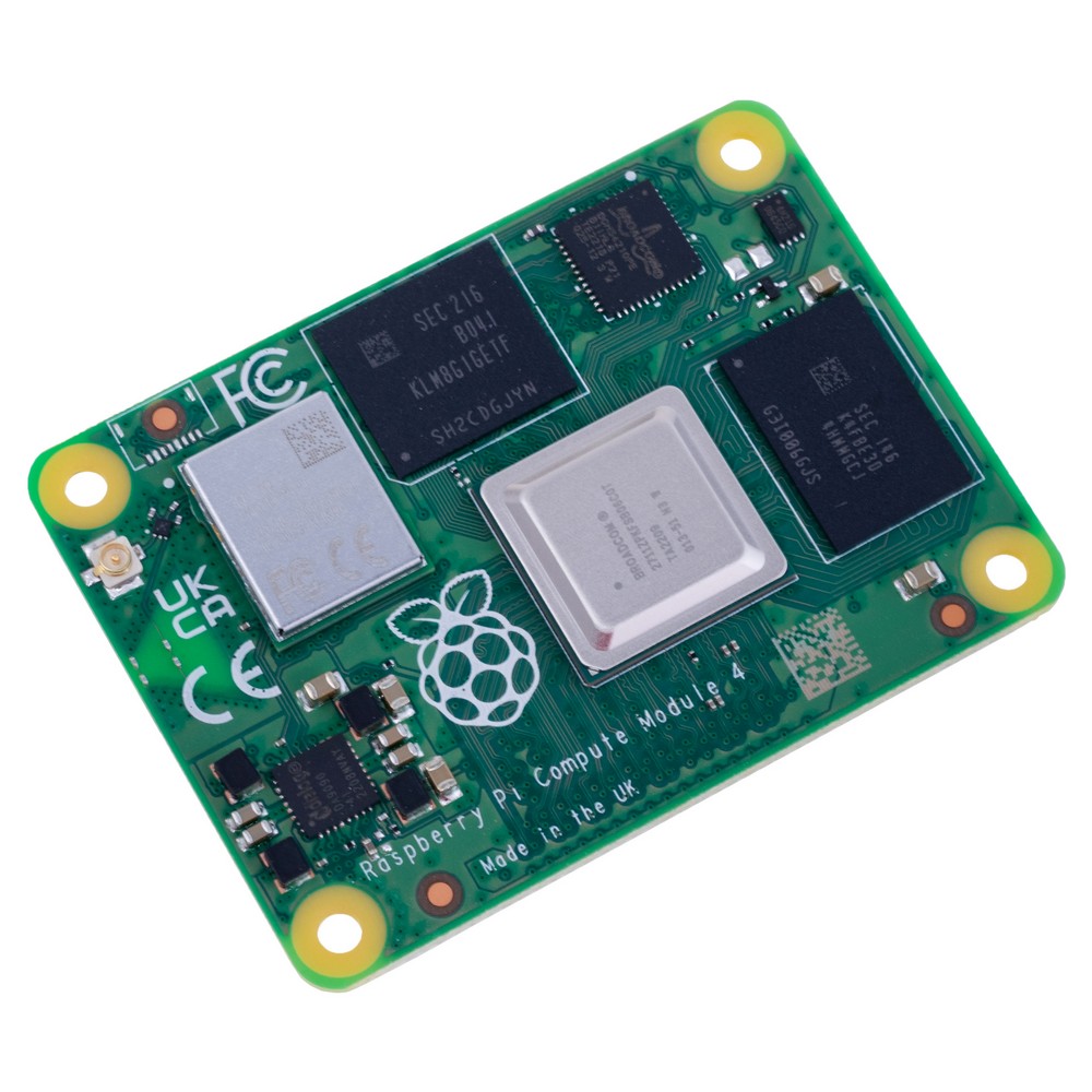 Мікрокомп'ютер Raspberry Pi Compute Module 4, 4GB RAM, 8GB eMMC з Wi-Fi (CM4104008) Мікрокомп'ютер Raspberry Pi Compute Module 4, 4GB RAM, 8GB eMMC з Wi-Fi (CM4104008)