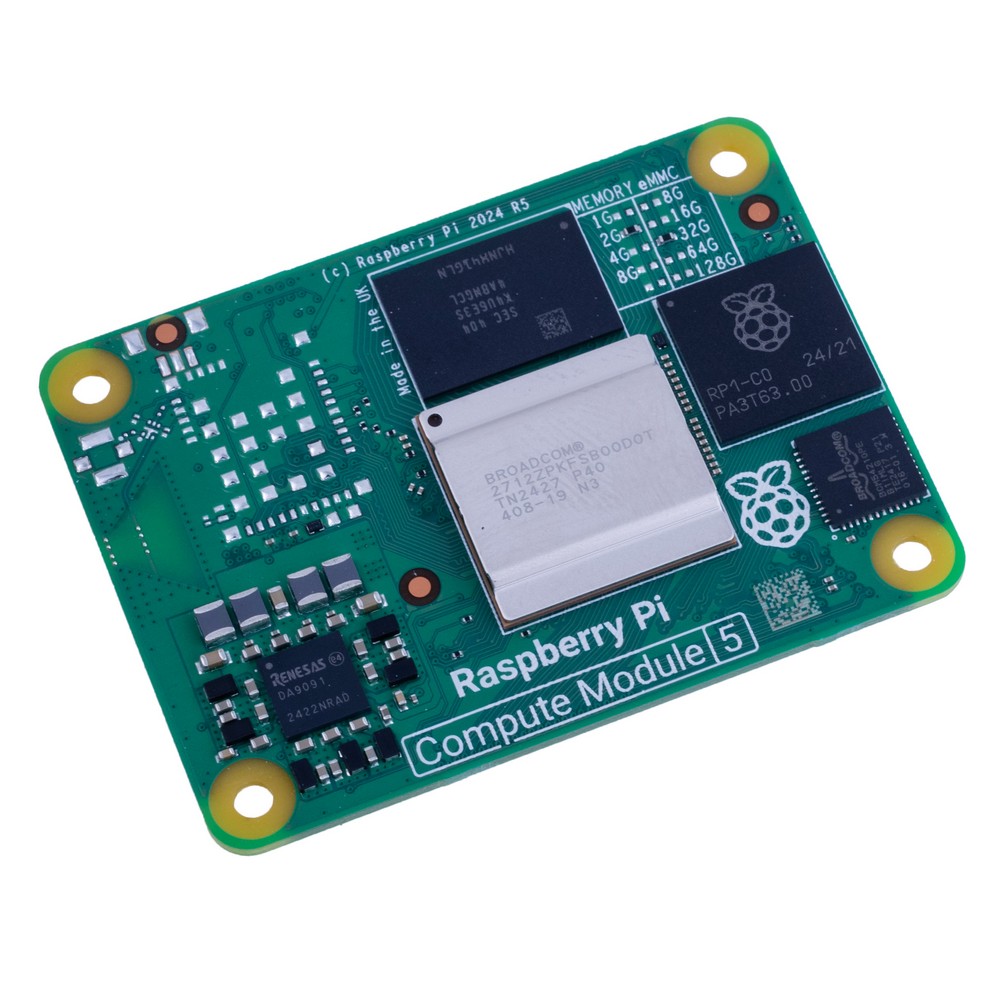 Raspberry Pi Compute Module 5 "CM5" 2ГБ RAM/32ГБ eMMC, Wi-Fi