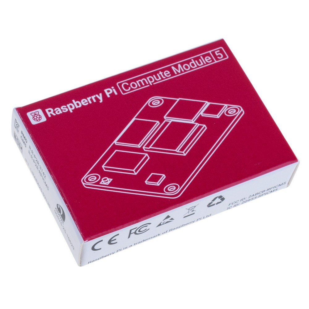 Raspberry Pi Compute module 5 "CM5", 8GB RAM/64GB eMMC, ohne Wi-Fi, CM5008064