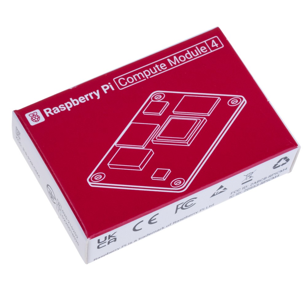 Мікрокомп'ютер Raspberry Pi Compute Module 4, 8GB RAM, 8GB eMMC з Wi-Fi (CM4108008) Мікрокомп'ютер Raspberry Pi Compute Module 4, 8GB RAM, 8GB eMMC з Wi-Fi (CM4108008)