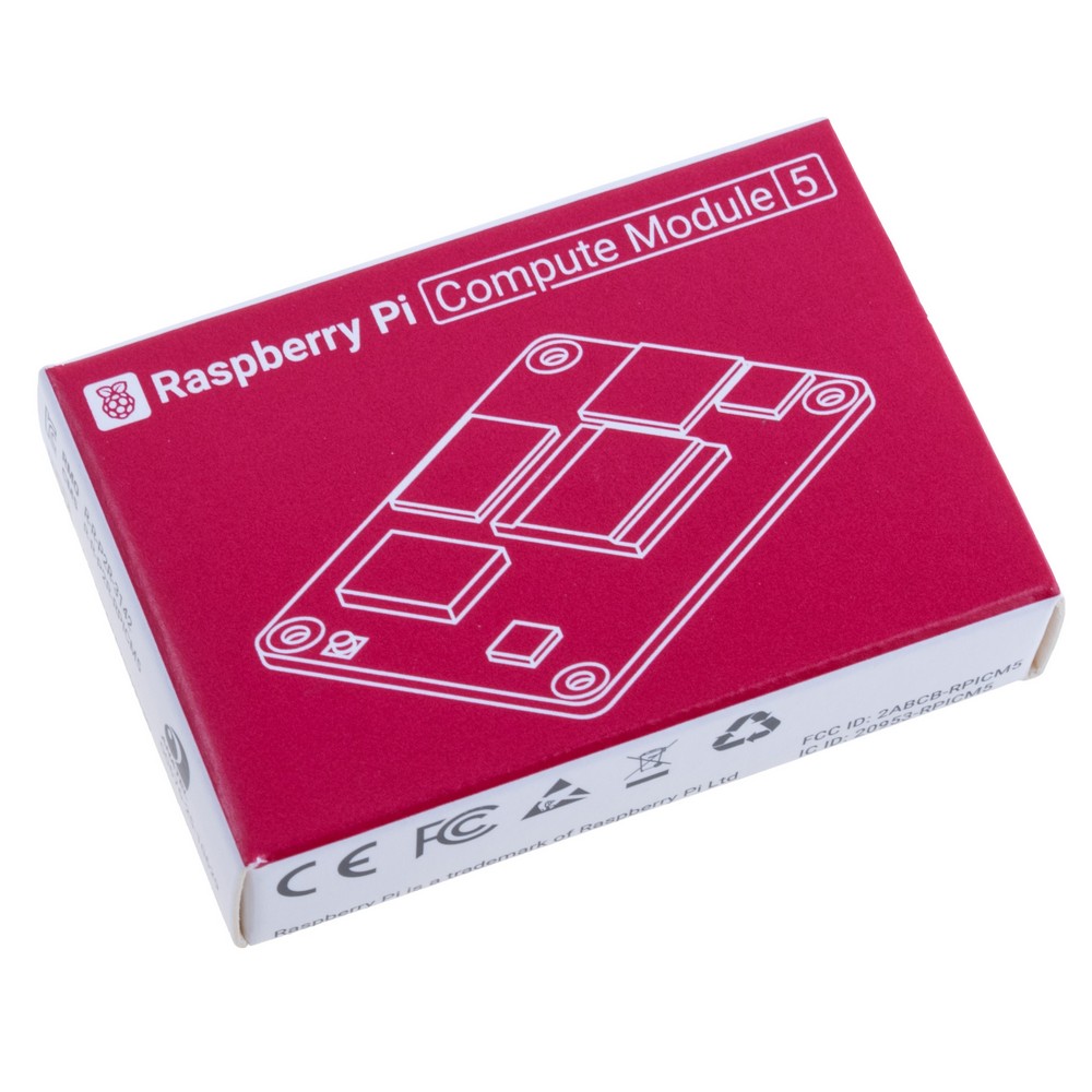 Raspberry Pi Compute Module 5 "CM5" 2GB RAM/64GB eMMC, Wi-Fi, CM5102064 Raspberry Pi Compute Module 5 "CM5" 2GB RAM/64GB eMMC, Wi-Fi, CM5102064
