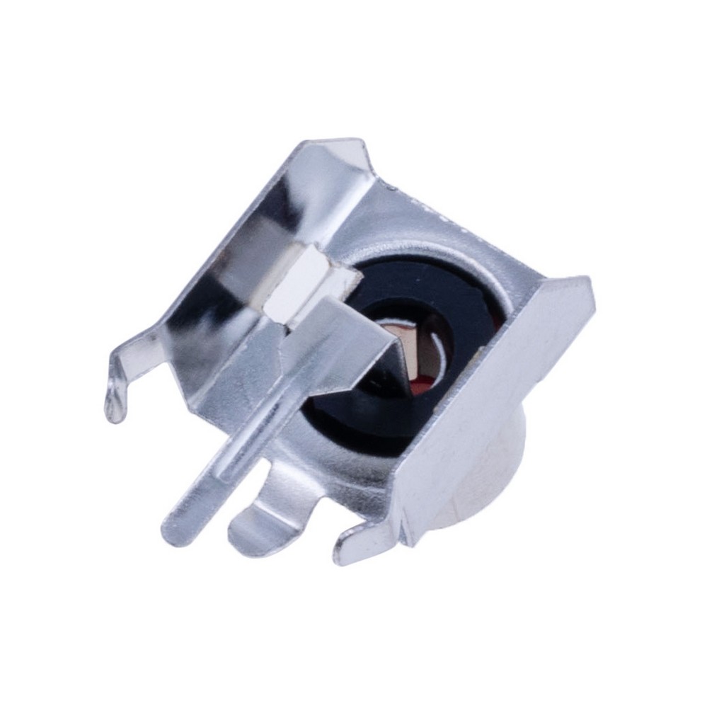 Steckdose RCA rot, eckig auf Platte (CC-132-R/1)