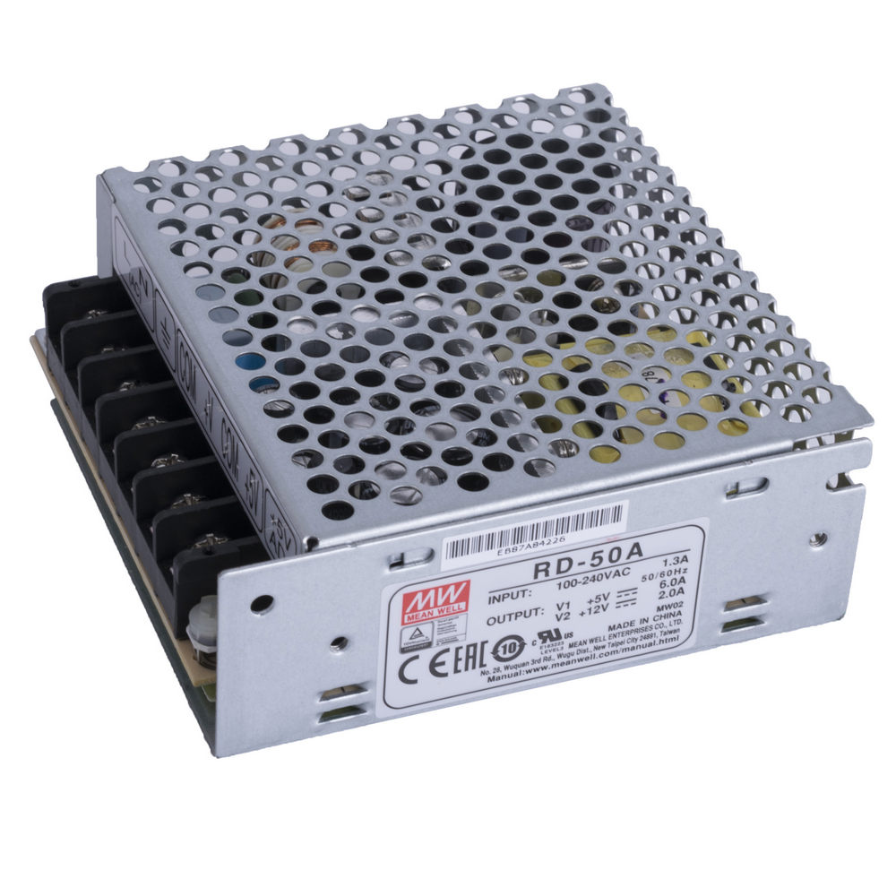 RD-50A AC/DC Power Supply Dual-OUT 5V/12V 6A/3A 54W RD-50A AC/DC Power Supply Dual-OUT 5V/12V 6A/3A 54W