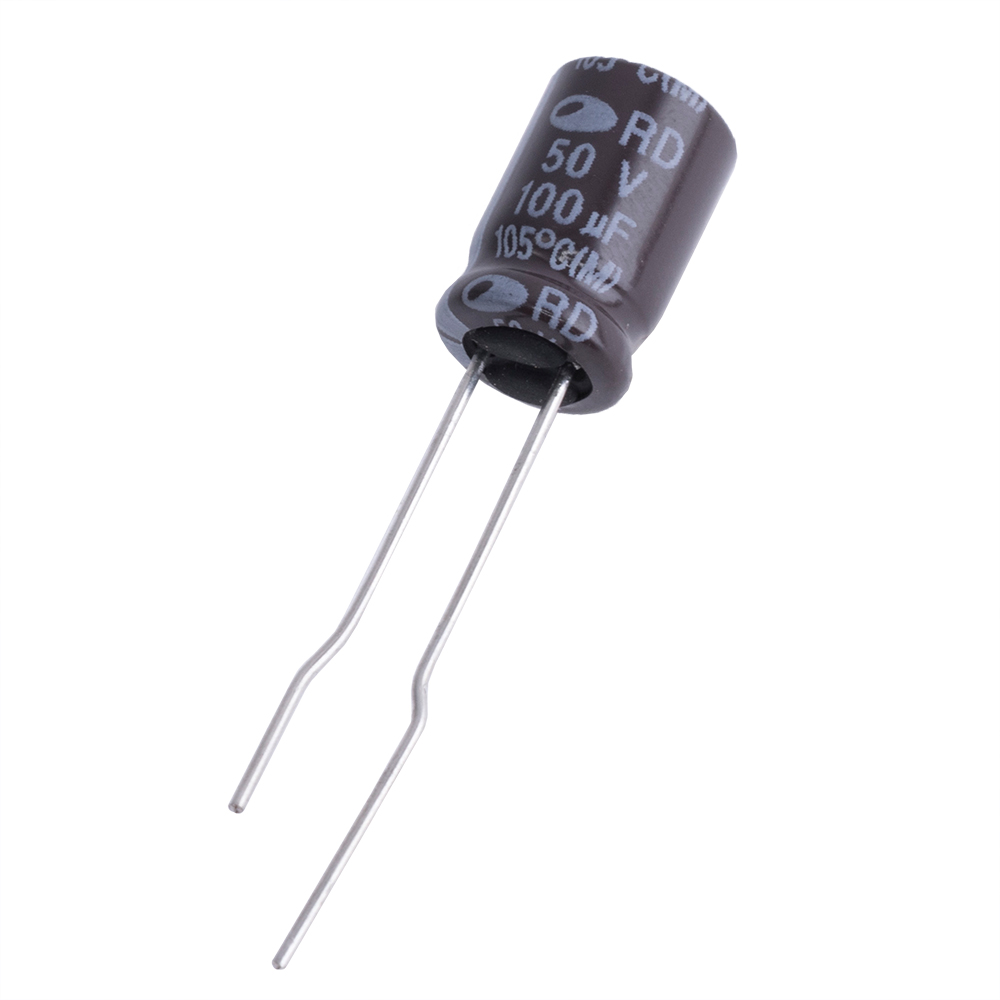100uF 50V RD 8x11mm 105°C (RD1H107M0811MPF-Samwha) (электролитический конденсатор)