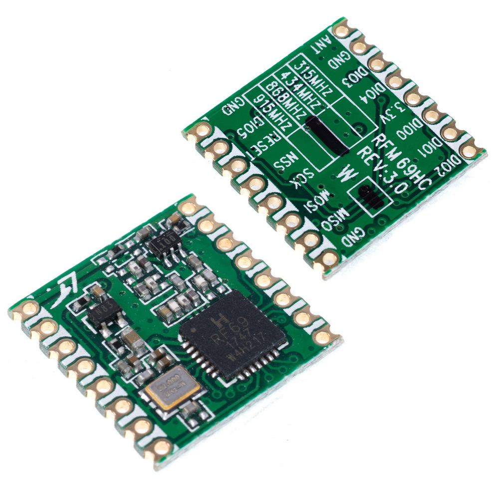 RFM69HCW-868-S2 HopeRF 868MHz Funkmodul ISM Transceiver +20 dBm FSK SPI