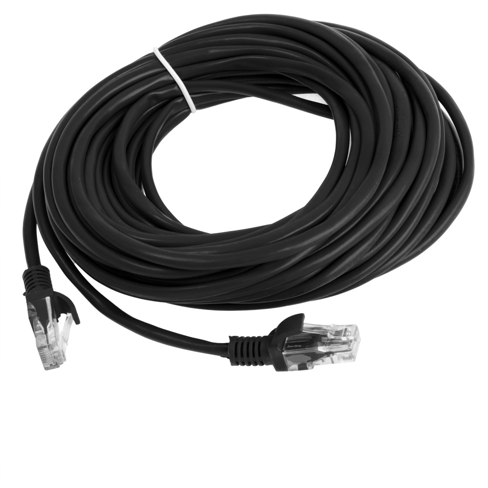 Патч-корд литий RITAR, CCA, UTP, RJ45, Cat.5e, 10m, чорний Q100