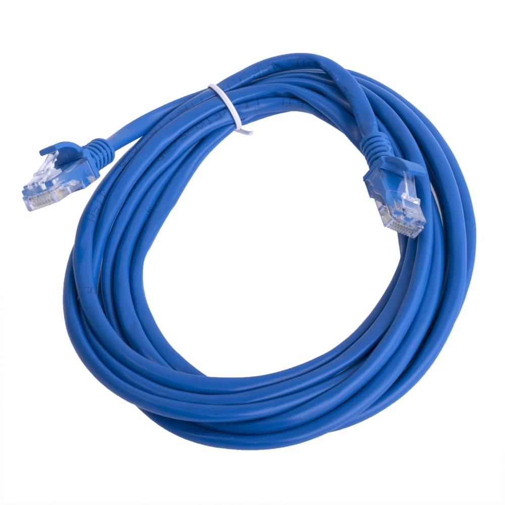 Патч-корд литой RITAR, CCA, UTP, RJ45, Cat.5e, 3m, синий Q500