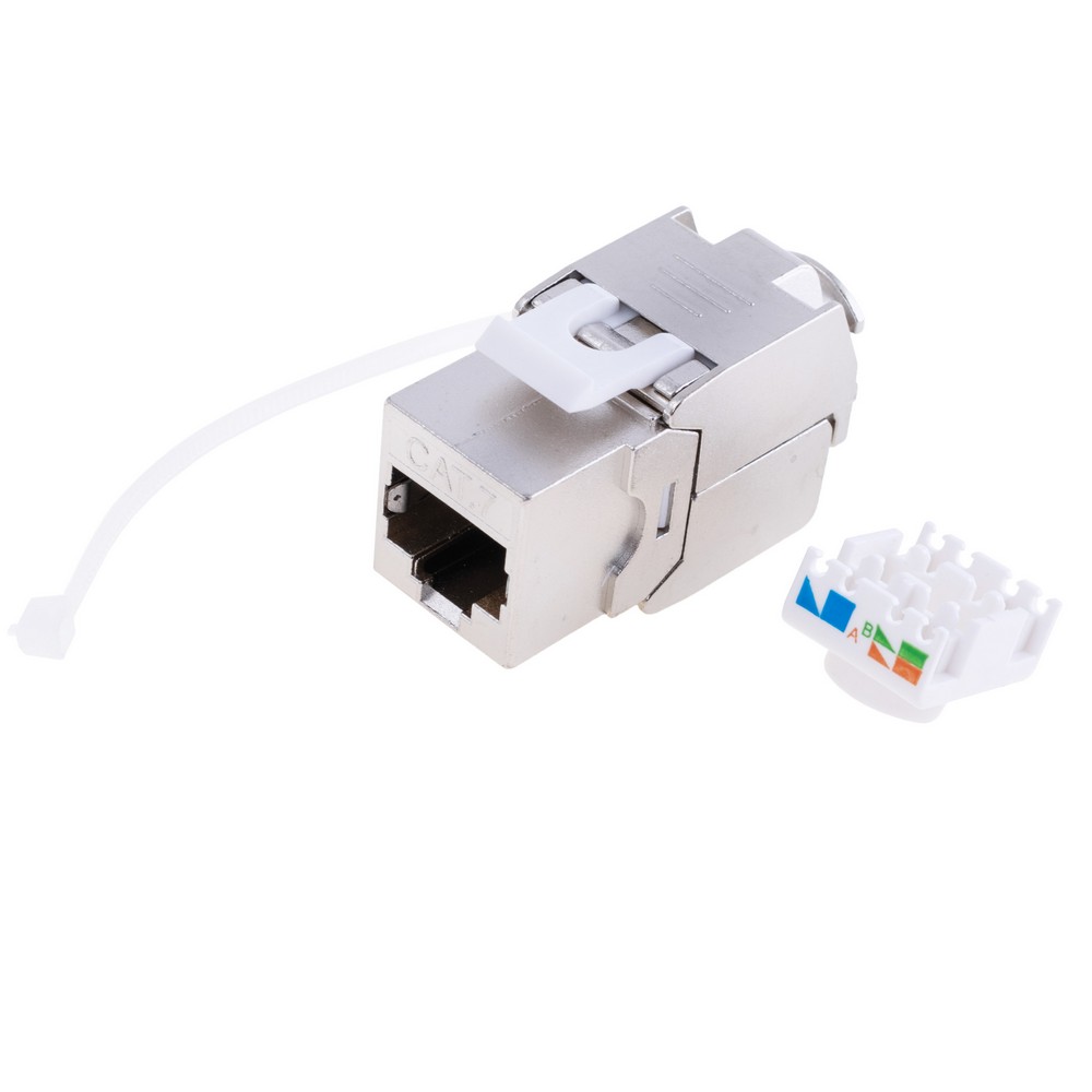 RJ45 конектор 8P8C "мама" Cat7 для монтажу без обтиску MKC7-XHJ RJ45 конектор 8P8C "мама" Cat7 для монтажу без обтиску MKC7-XHJ
