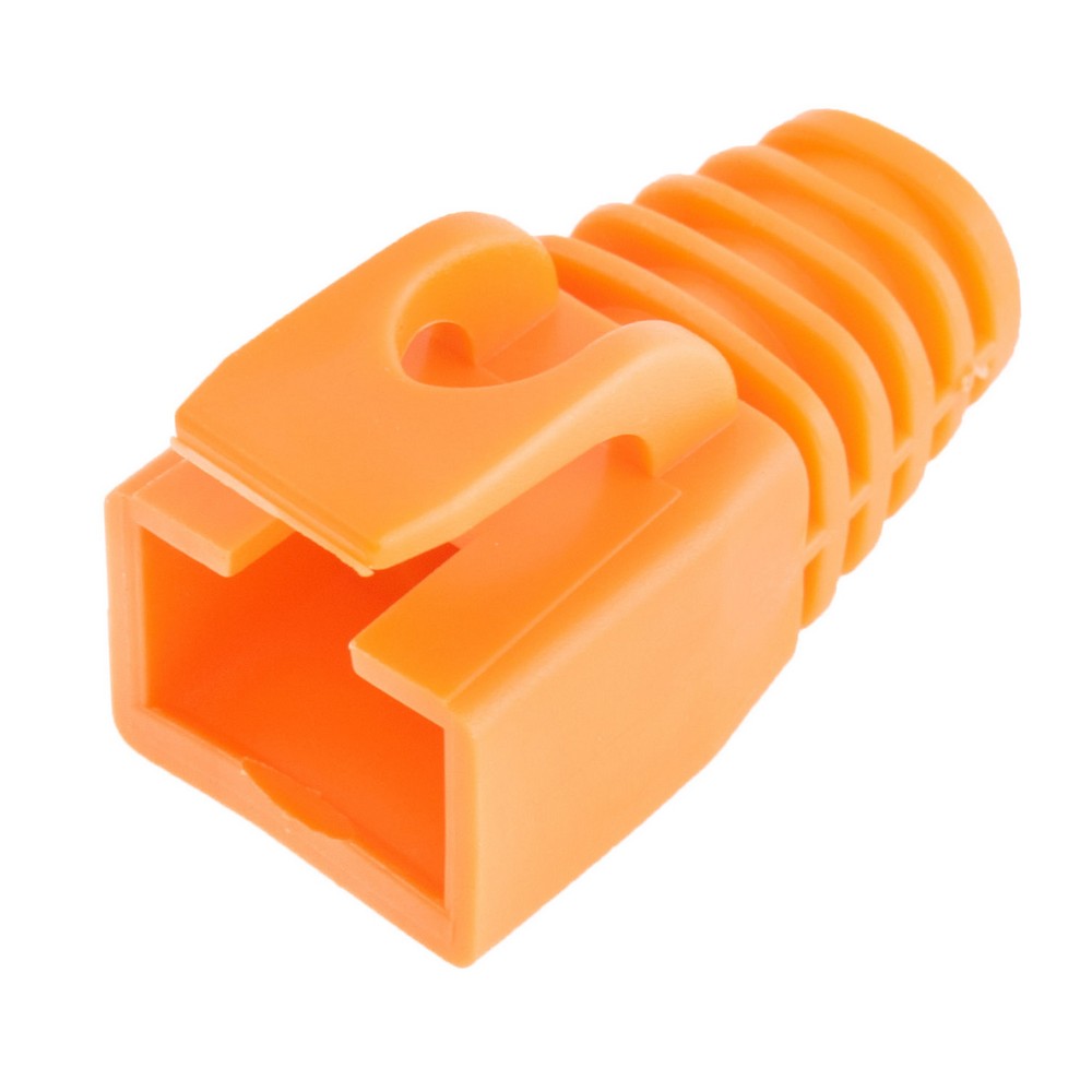 Ковпачок на RJ45 Cat6A/Cat7, помаранчевий, для кабелю діаметром 6,5-7,5мм HT-H775YE-100 Ковпачок на RJ45 Cat6A/Cat7, помаранчевий, для кабелю діаметром 6,5-7,5мм HT-H775YE-100