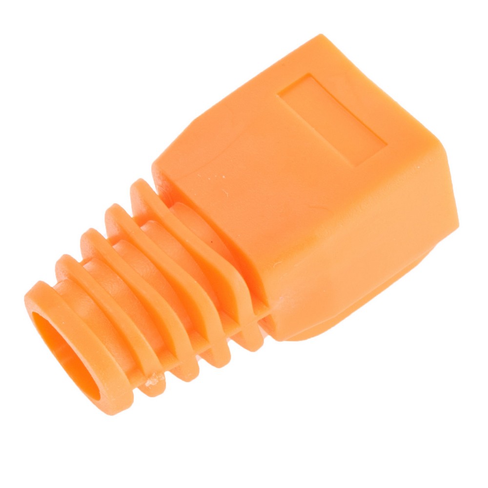 Ковпачок на RJ45 Cat6A/Cat7, помаранчевий, для кабелю діаметром 6,5-7,5мм HT-H775YE-100