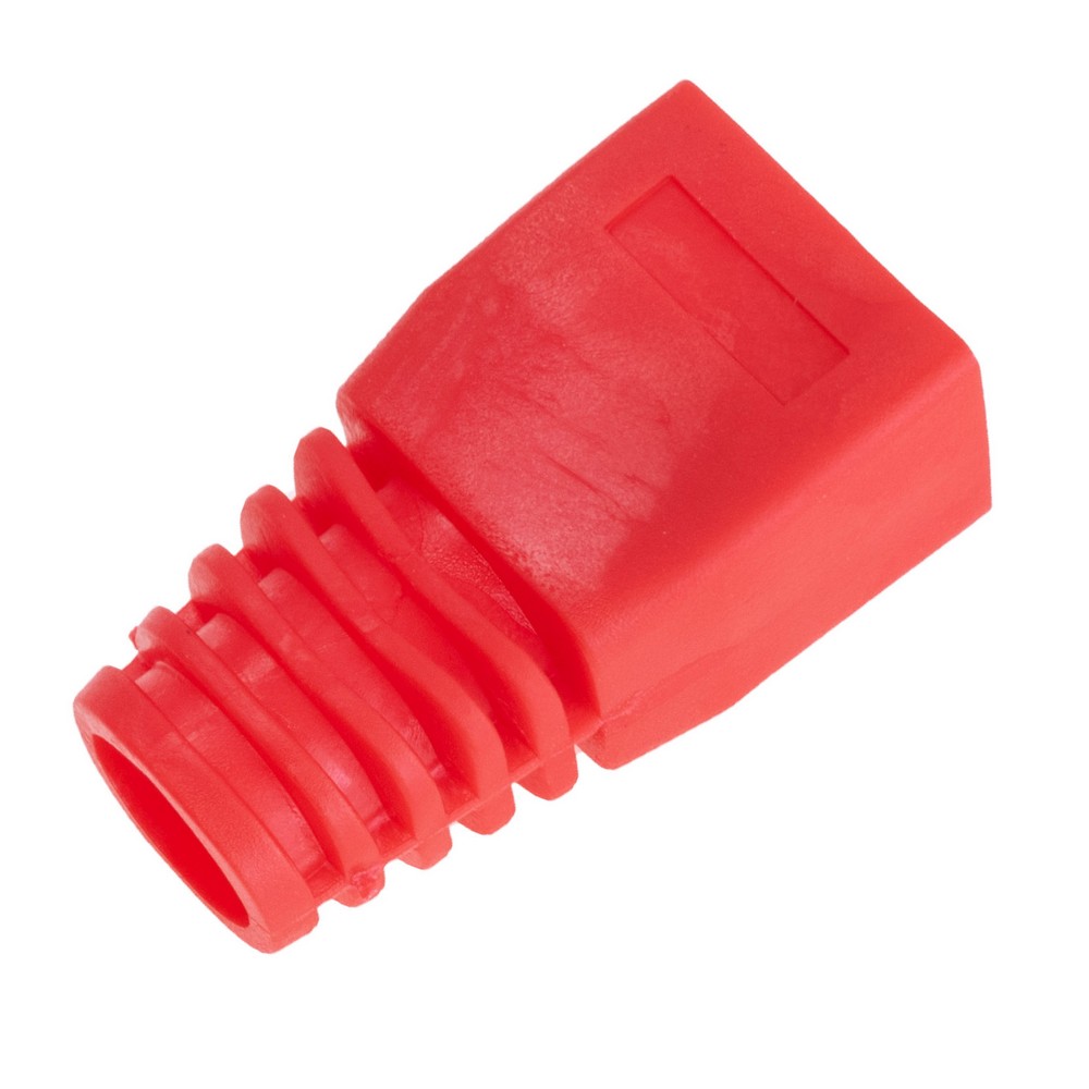 Ковпачок на RJ45 Cat6A/Cat7, червоний, для кабелю діаметром 6,5-7,5мм HT-H775RD-100