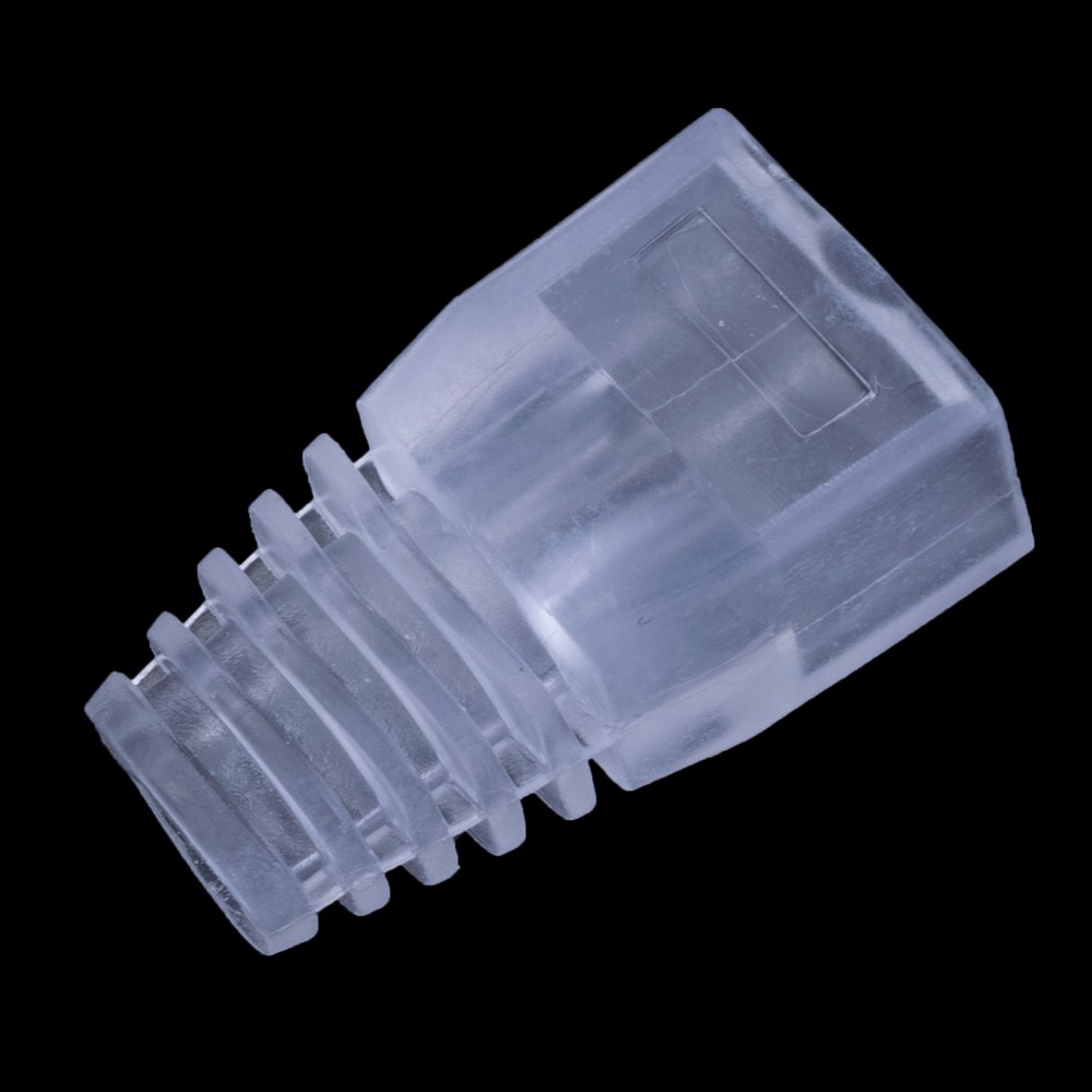 Ковпачок на RJ45 Cat6A/Cat7, прозорий, для кабелю діаметром 6,5-7,5мм HT-H775TP-100