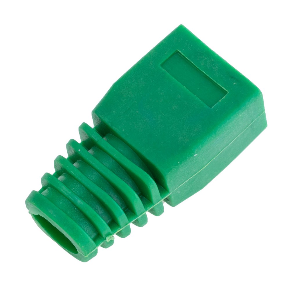 Ковпачок на RJ45 Cat6A/Cat7, зелений, для кабелю діаметром 6,5-7,5мм HT-H775GN-100