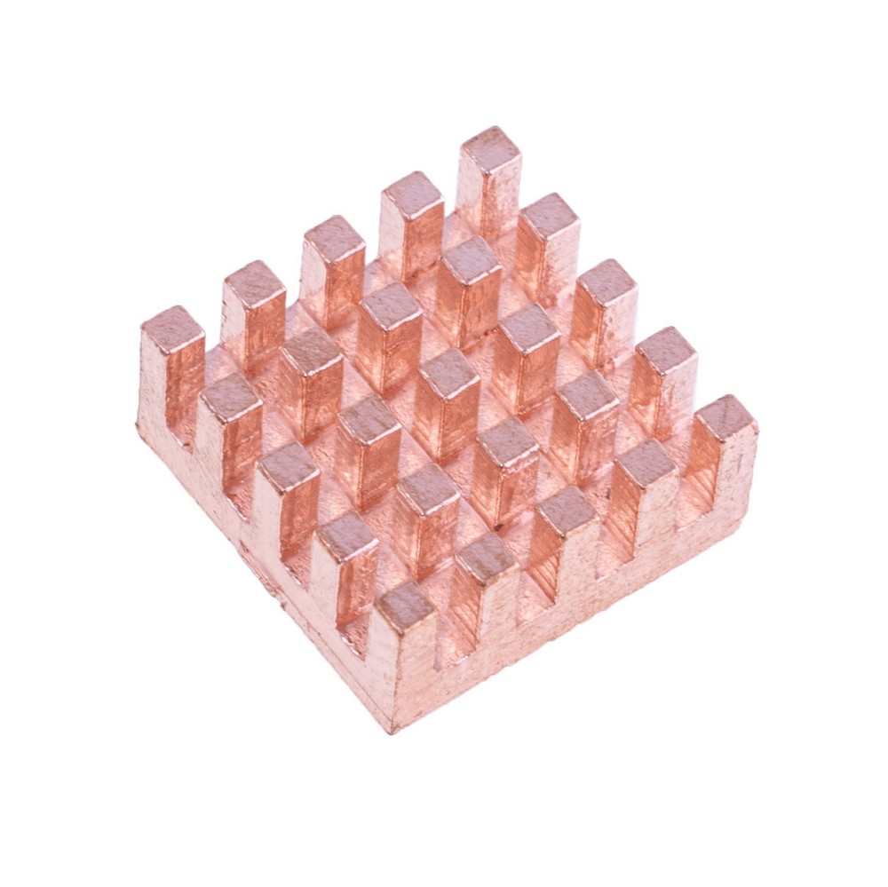 Радіатор мідний 14x14x6 mm Радіатор мідний 14x14x6 mm