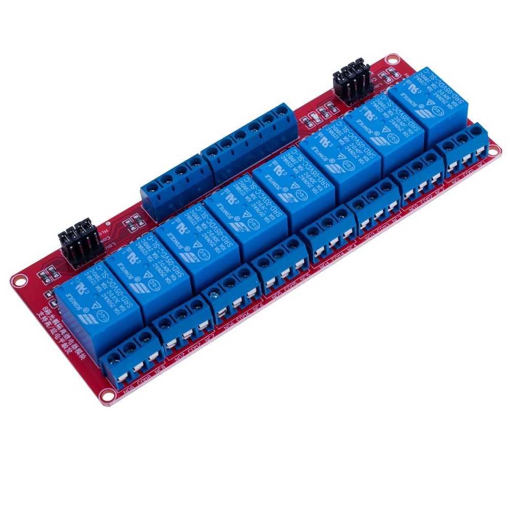 Relaismodul, 8 Kanäle, 5V, mit Optokopplertrennung