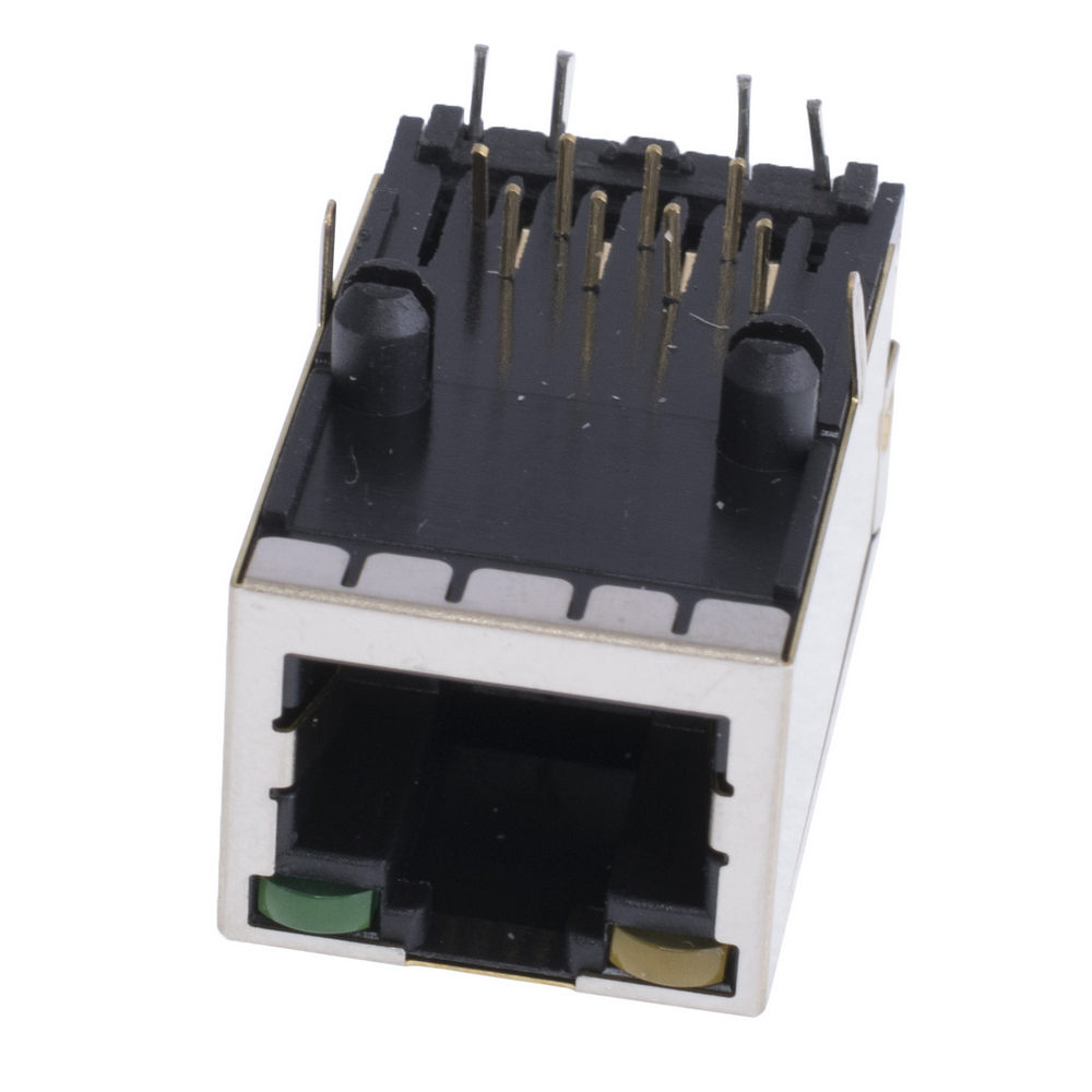 Steckdose RJ45 mit Transformator und LED (RJ45-TRAFO-LT)