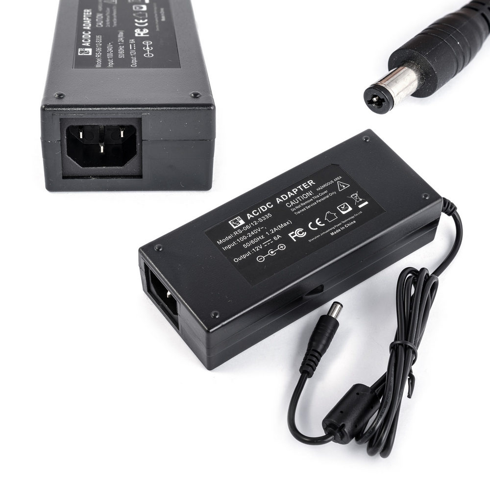 Netzteil Adapter RS-06/12-S335 12V/6A Hohlstecker 5,5/2,1mm mit dem Netzfilter Netzteil Adapter RS-06/12-S335 12V/6A Hohlstecker 5,5/2,1mm mit dem Netzfilter