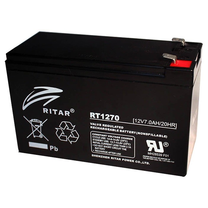 RT1270, Blei-akku, 12V, 7Ah RT1270, Blei-akku, 12V, 7Ah