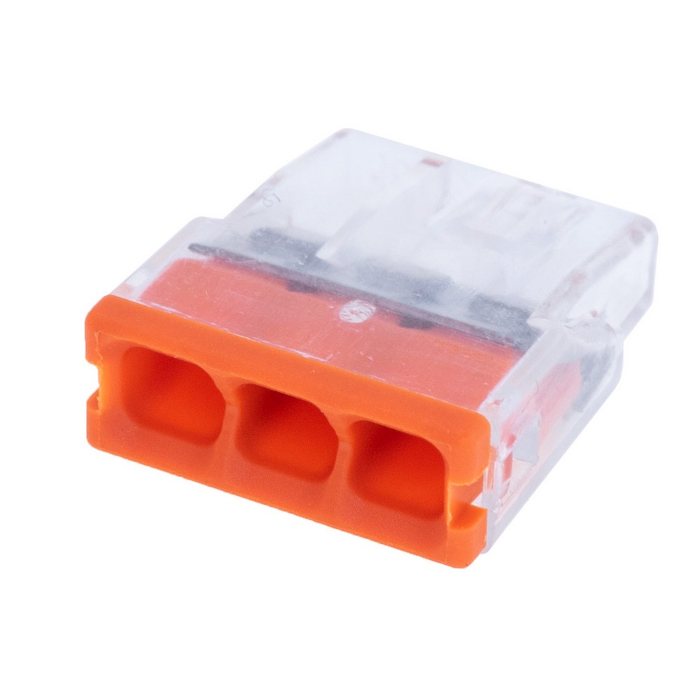 Клема РСТ-203, 3 контакти, 0.5-2 .5mm², Anson Клема РСТ-203, 3 контакти, 0.5-2 .5mm², Anson