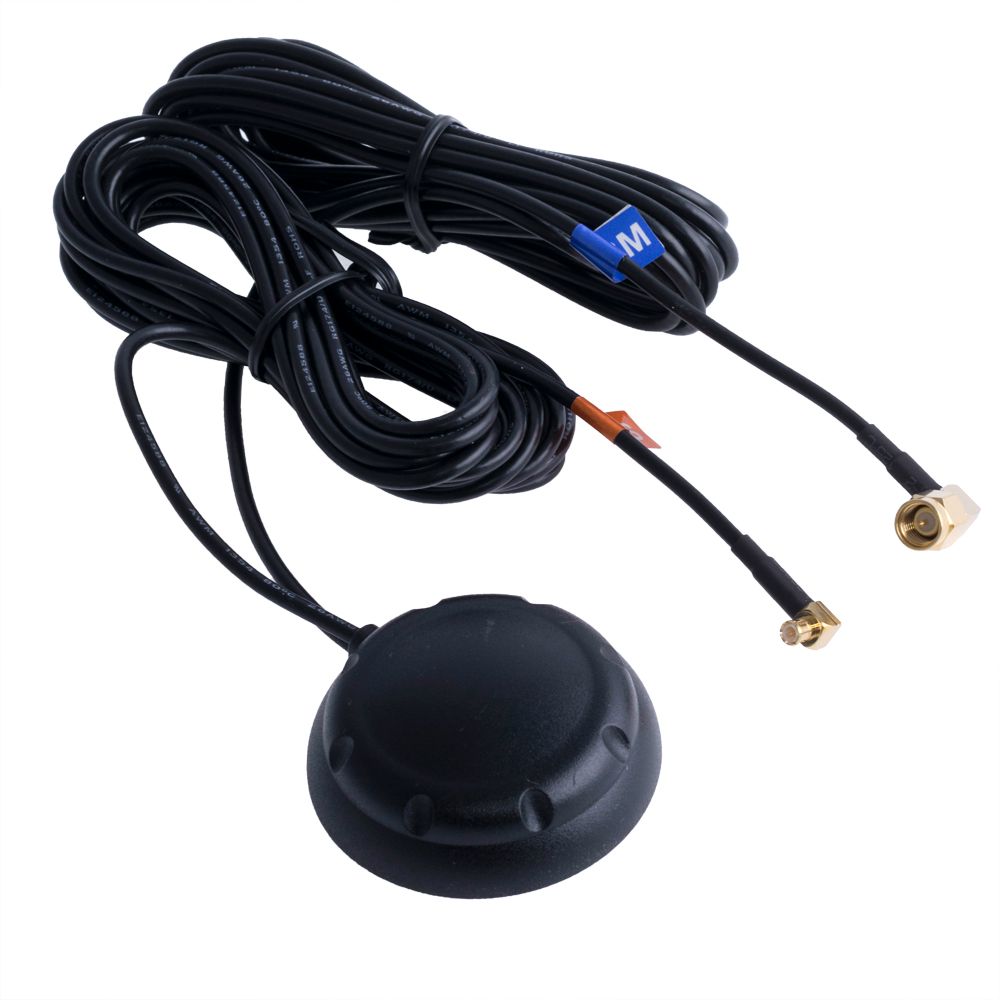 Antenne SA80-SM3.5-MS3.5 (GPS: 3,5m RG-174 MCX male R/A, GSM: 3,5m RG-174 SMA male R/A), GPS: X-002, GSM: S-007 Antenne SA80-SM3.5-MS3.5 (GPS: 3,5m RG-174 MCX male R/A, GSM: 3,5m RG-174 SMA male R/A), GPS: X-002, GSM: S-007