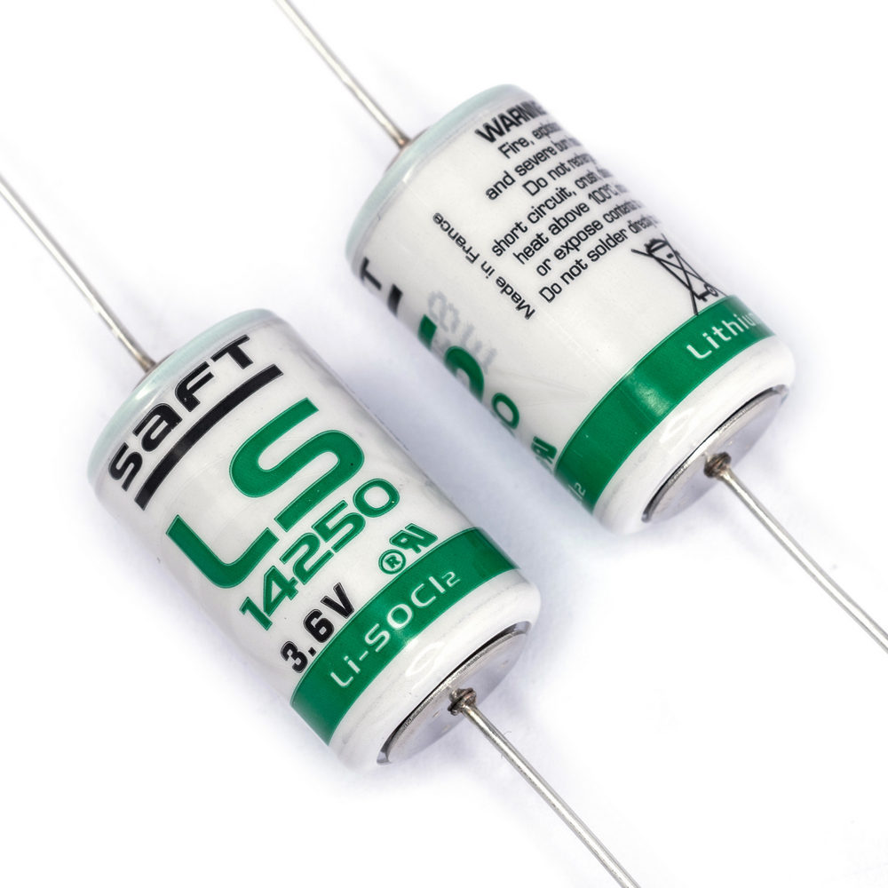 SAFT Lithium Batterie 1/2 AA LS14250 CNA (SAFT-LS14250CNA) Drahtanschlusse Lithium-Thionylchlorid
