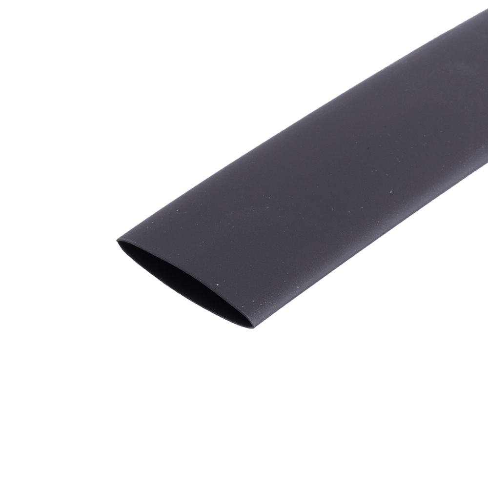 Термоусадочная трубка 15мм черная (термоусадка 15,0мм) SB-RSFR-H | 15 | 15/8mm black Sunbow