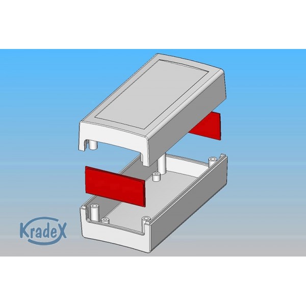 Z99F (Z-99F)(Kradex, Gehause, ABS, schwarz, 51,54x60,66x120,8mm, Satz+Lichtfilter)