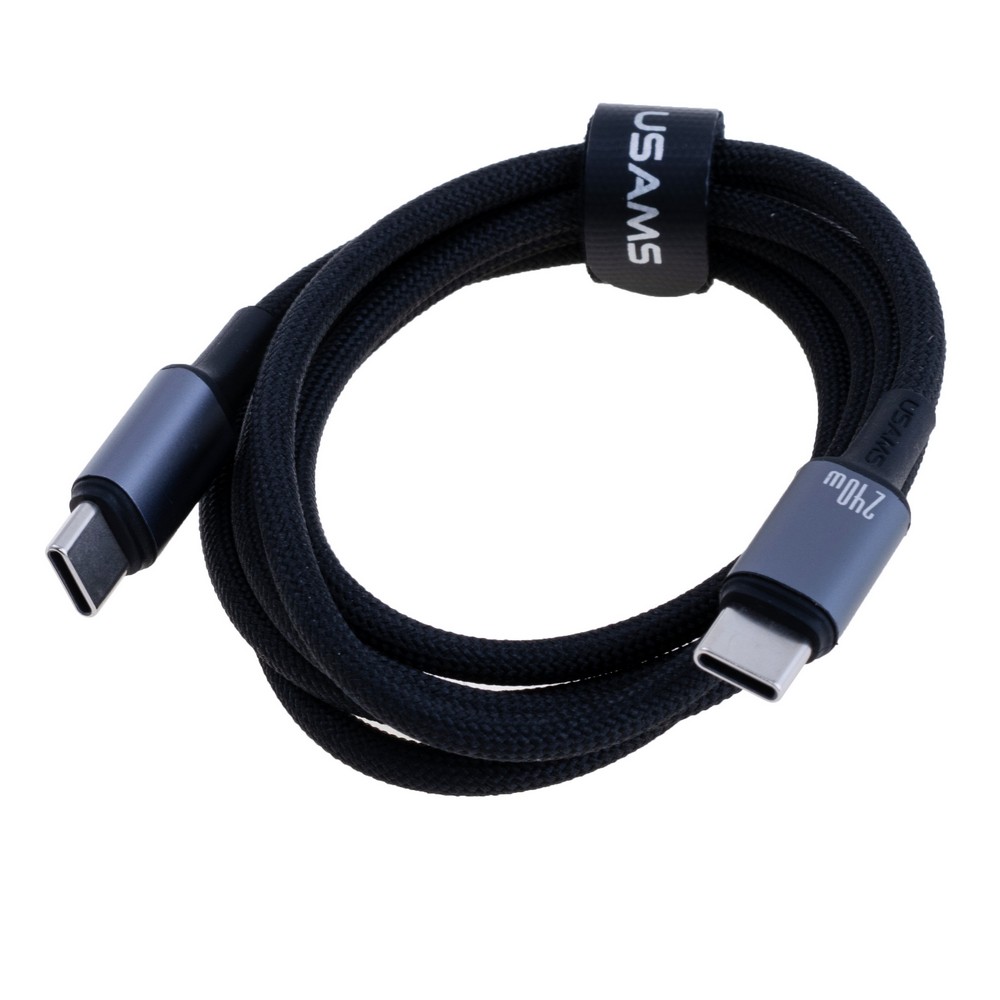 SJ751 240W Aluminum Alloy Data Cable With Colorful Light Type-C To Type-C 1.2m - Huan Series (SJ751USB01 Tarnish – USAMS)