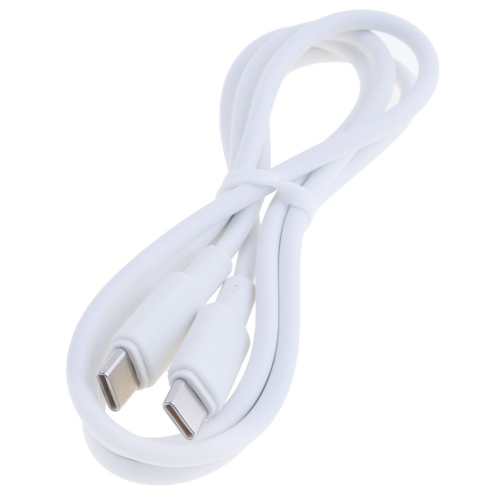 SJ763 U90 60W Type-C To Type-C Charging & Data Cable (SJ763USB01 White – USAMS)