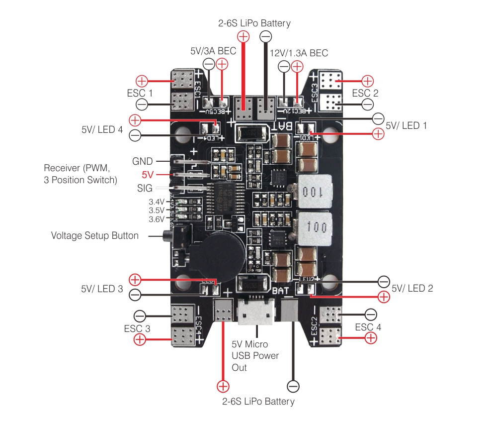 Multi Function Power Hub (SK-600097-02-SkyRC)