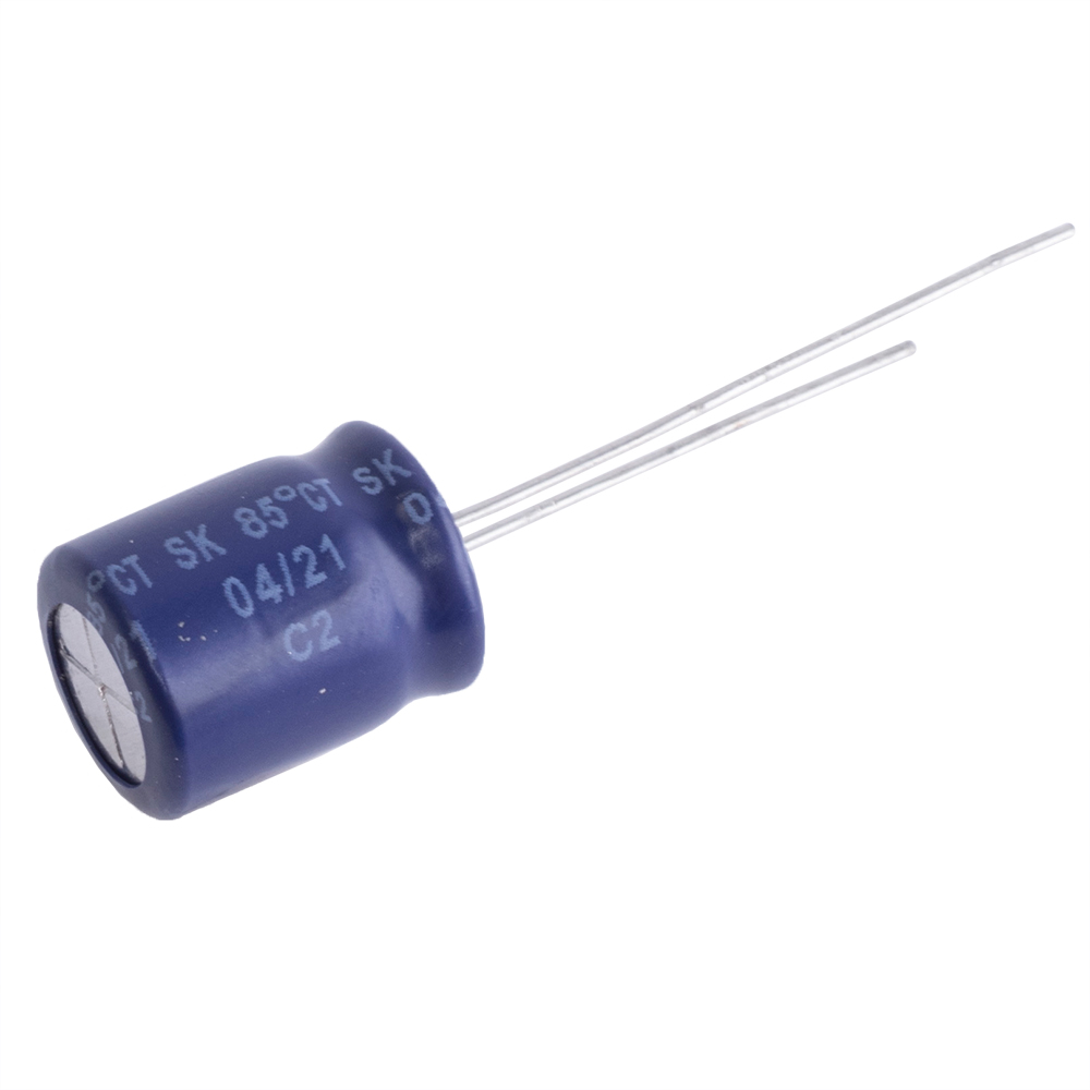 220uF 50V SK 10x12mm 85°C (SK050M0220A5F-1012-Yageo) (электролитический конденсатор)