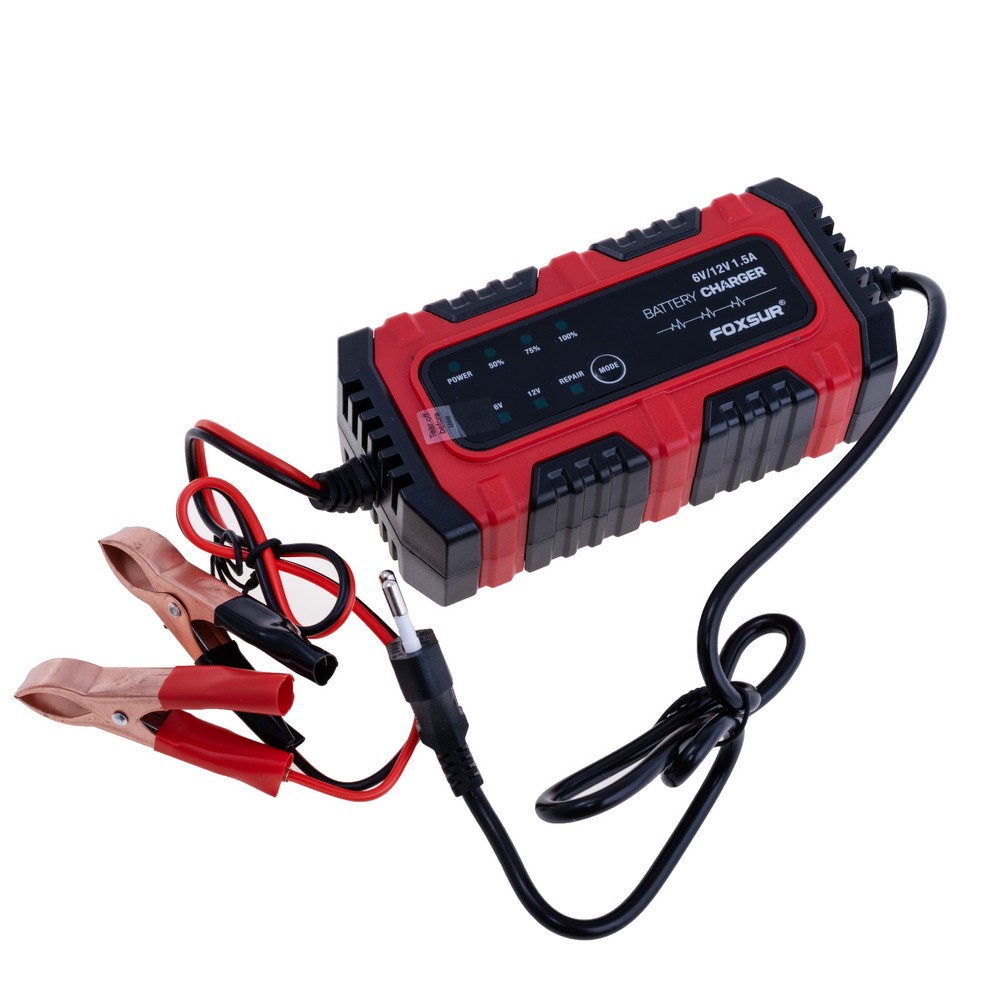Зарядний пристрій для свинцево-кислотних акумуляторів 6V/12V, 1,5A, FBC061215E Зарядний пристрій для свинцево-кислотних акумуляторів 6V/12V, 1,5A, FBC061215E