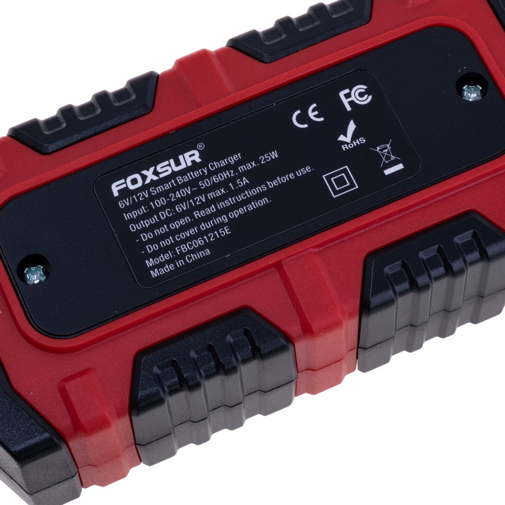 Зарядний пристрій для свинцево-кислотних акумуляторів 6V/12V, 1,5A,  FBC061215E