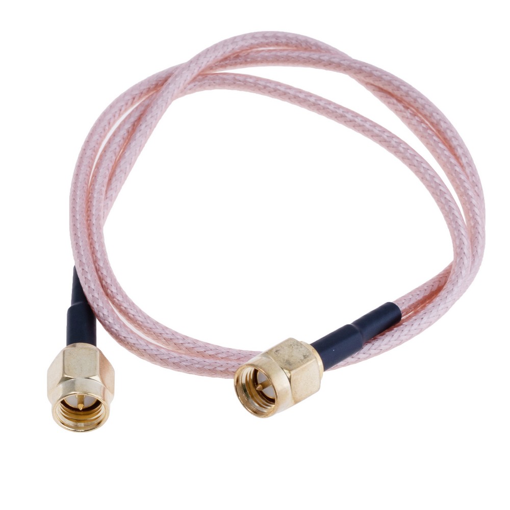 Перехідник SMA-M в SMA-M RG316 провід 15см.
