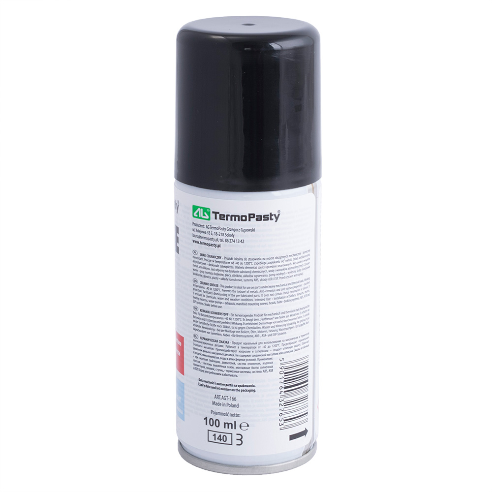 Keramik Schmierstoff Spray 100ml Ceramic Grease -40 bis 1200 °C Korrosionsschutz