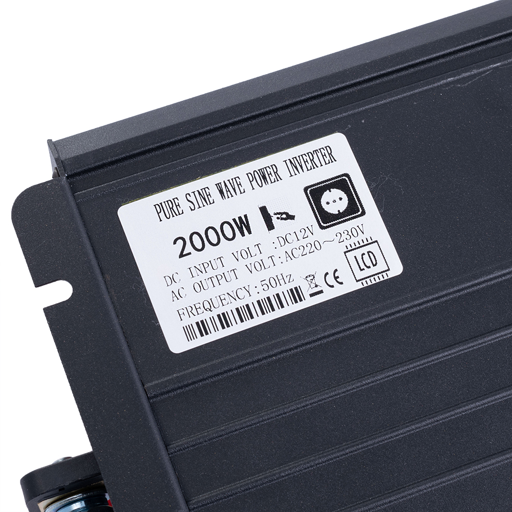 Инвертор 2000W 12V→230V чистая синусоида LCD (SP-2000L12V(LCD) – Swipower)