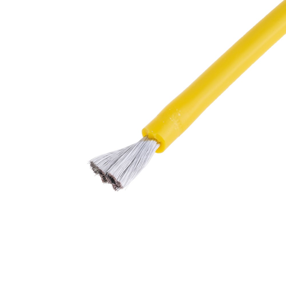 Силіконовий провід 10AWG (5.4mm²-1050/0.08TS) жовтий