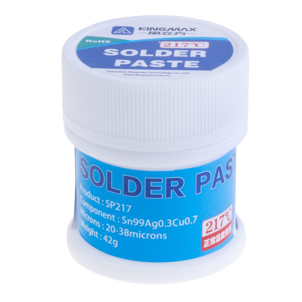 Паяльна паста SP217 [42г] 217 ° C (KINGMAX, Sn99Ag0.3Cu0.7)