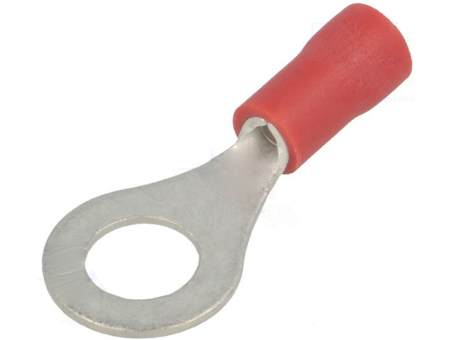 ST-083/R Ring; M6; O:6,4mm; 0,5?1mm2; Stauchung; auf Draht; isoliert (Analogon: VR1-6) ST-083/R Ring; M6; O:6,4mm; 0,5?1mm2; Stauchung; auf Draht; isoliert (Analogon: VR1-6)