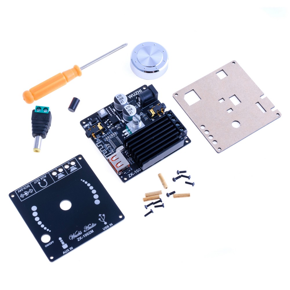 Wuzhi Audio MINI 2.0立体声蓝牙数字功放板模块多种输入 100W*2(1002M) Wuzhi Audio MINI 2.0立体声蓝牙数字功放板模块多种输入 100W*2(1002M)